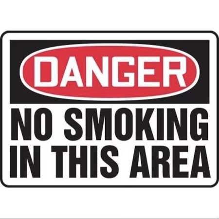 Accuform OSHA DANGER Safety Sign NO SMOKING MSMK006XL MSMK006XL